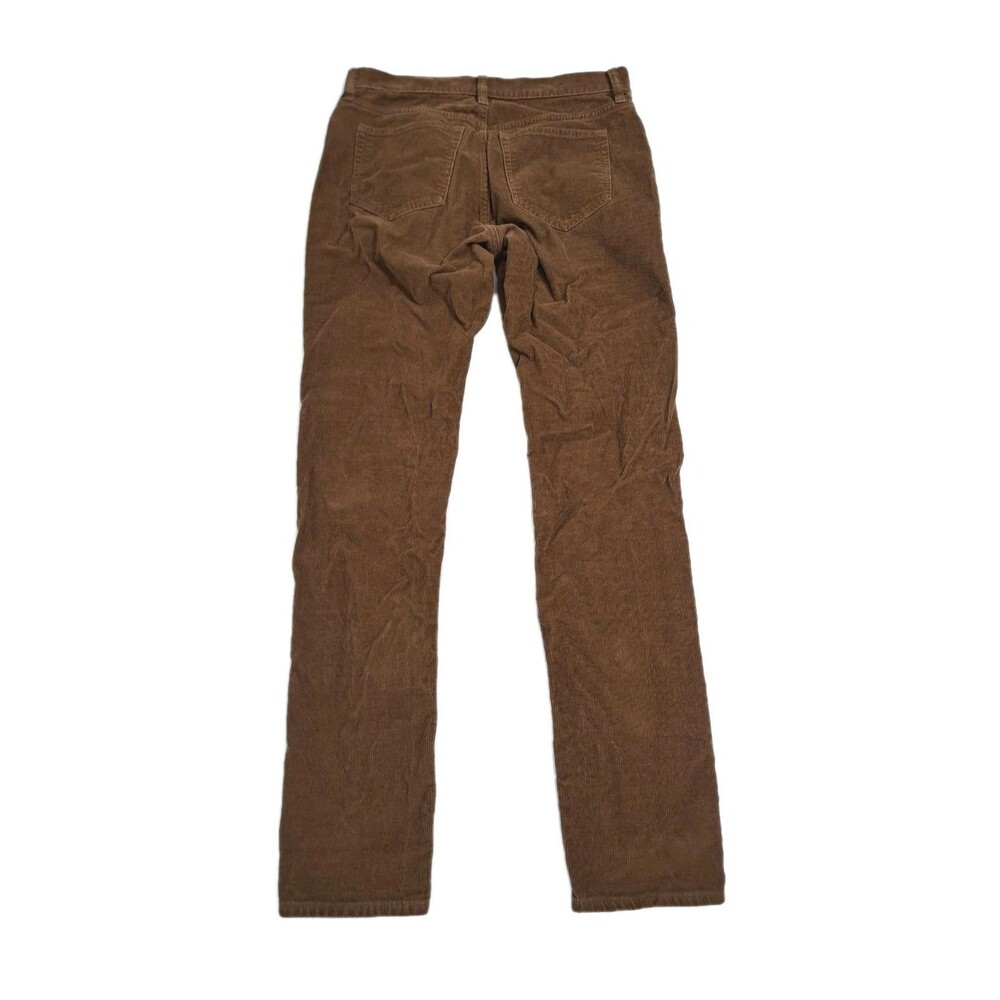 J Crew Mens 29x32 Corduroy Pants Slim Flat Front Straight Leg Brown Khaki - Picture 6 of 8
